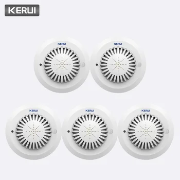 KERUI 5pcs High Sensitivity 433MHz SD03 Voice Prompts Fire Smoke Alarm Fire Security Smoke Detector Applied To House Hotel Shop
KERUI 5pcs High Sensitivity 433MHz SD03 Voice Prompts Fire Smoke Alarm Fire Security Smoke Detector Applied To House Hotel Shop