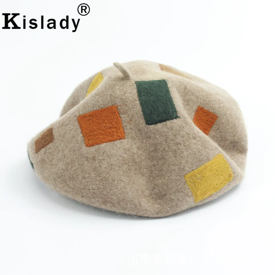 High Quality Luxury Handmade Wool Beret Hats New Autumn Winter Wild Foreign Flavor Berets Caps for Women Men Hot Cute Cozy Hats 
High Quality Luxury Handmade Wool Beret Hats New Autumn Winter Wild Foreign Flavor Berets Caps for Women Men Hot Cute Cozy Hats
