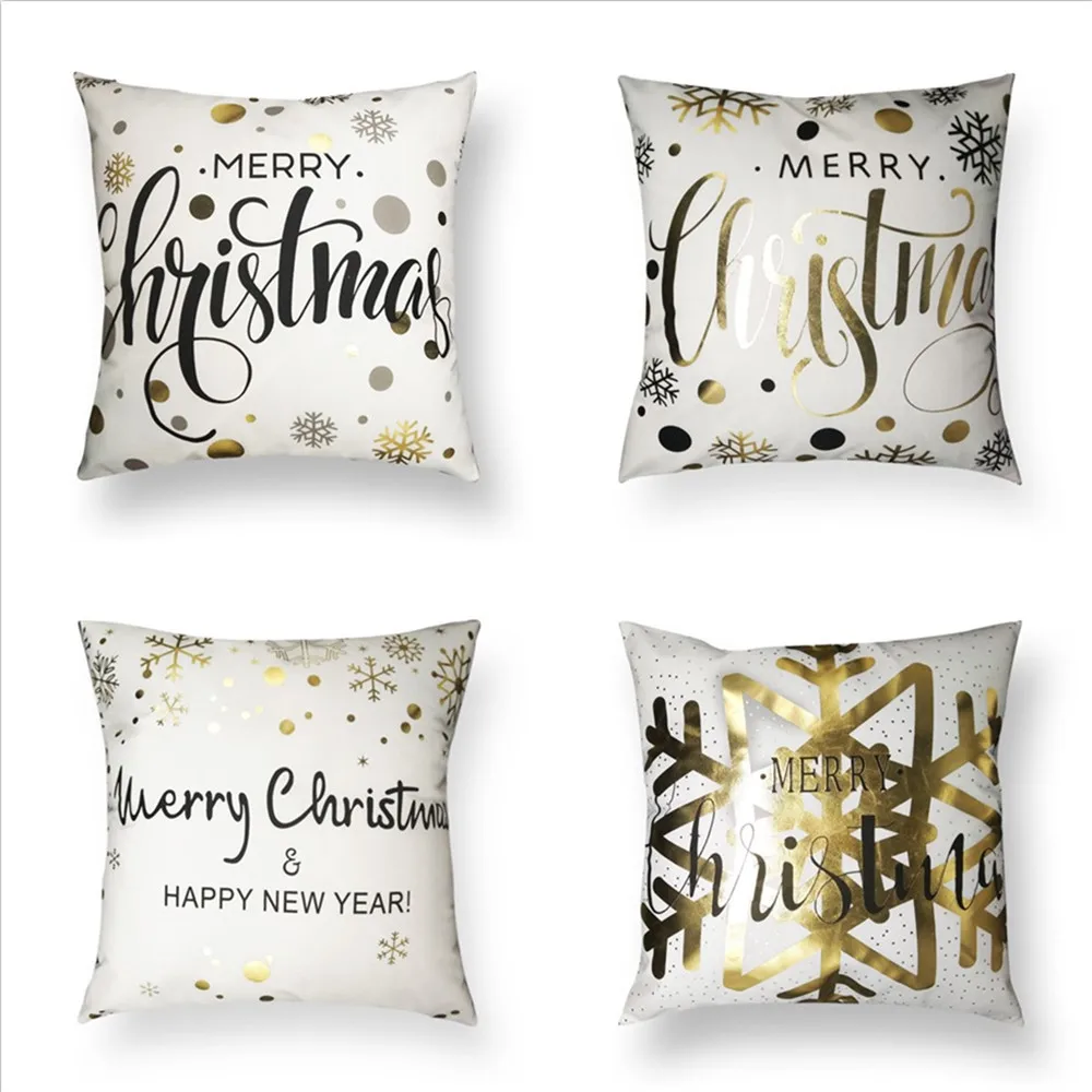 New pattern Pillow case Gilding Cushion cover Christmas Pillowcase Northern Europe Cushion Cover Car Home Sofa Decoration
New pattern Pillow case Gilding Cushion cover Christmas Pillowcase Northern Europe Cushion Cover Car Home Sofa Decoration