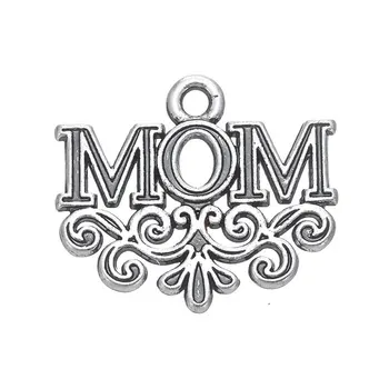 RAINXTAR Antique Silver Color Alloy MOM Letter Charms Mother's Day Jewelry Making DIY Charms 18*21mm 50pcs AAC1665
RAINXTAR Antique Silver Color Alloy MOM Letter Charms Mother's Day Jewelry Making DIY Charms 18*21mm 50pcs AAC1665