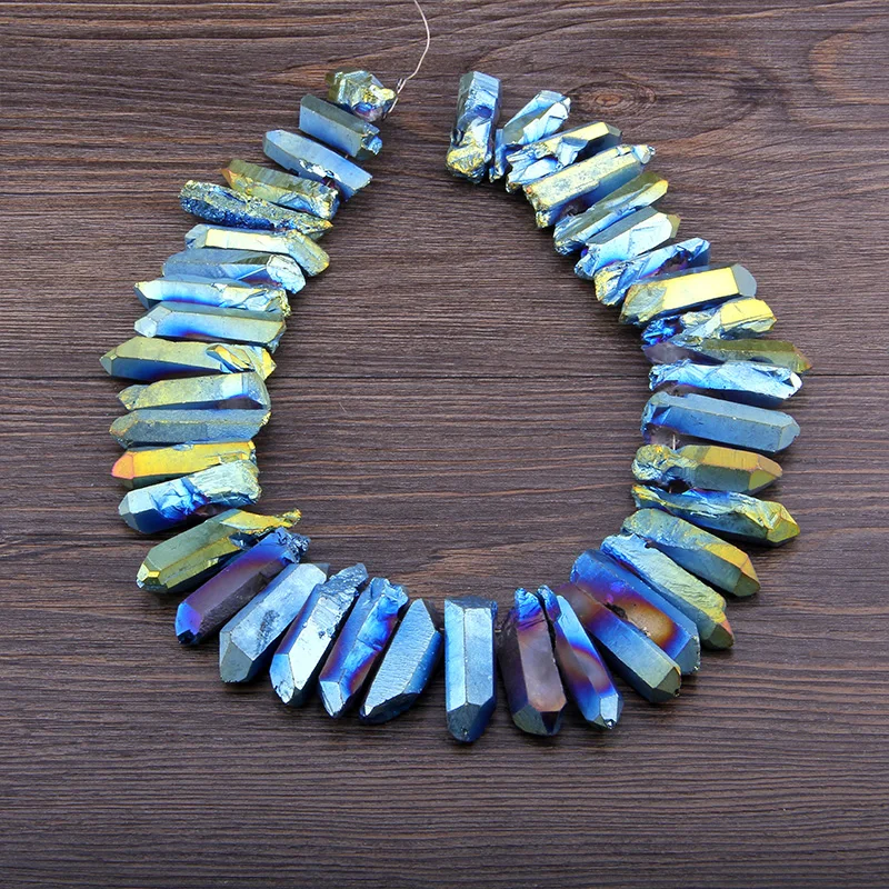 Vinswet Polished Green Rainbow Titanium Crystal Quartz Top Drilled Point Beads Raw Crystal Stick Pendant Beads Jewelry Making
Vinswet Polished Green Rainbow Titanium Crystal Quartz Top Drilled Point Beads Raw Crystal Stick Pendant Beads Jewelry Making