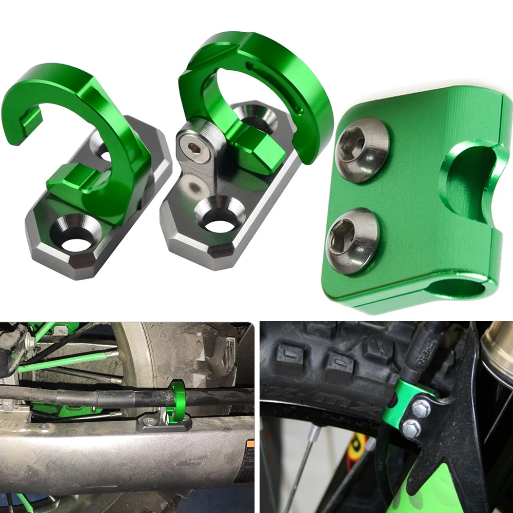 Front Rear Brake Line Hose Cable Clamp Holder For Kawasaki KX80 KX85 KX100 KX125 KX250 KX 80 85 100 120 250 1992-2019
Front Rear Brake Line Hose Cable Clamp Holder For Kawasaki KX80 KX85 KX100 KX125 KX250 KX 80 85 100 120 250 1992-2019
