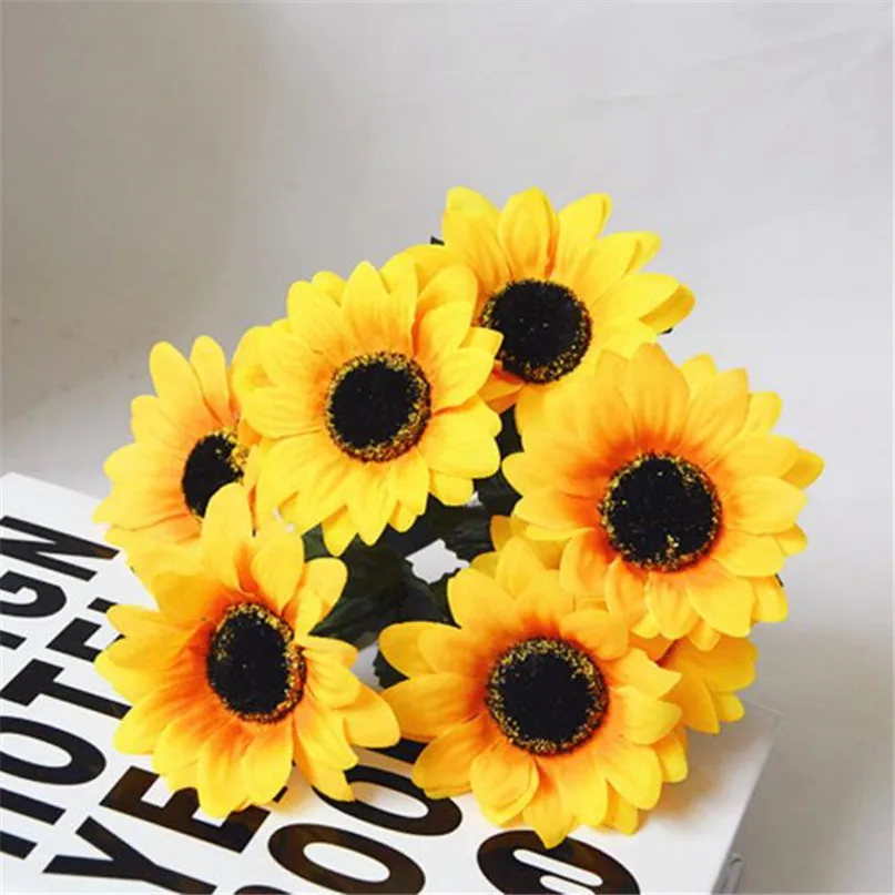Artificial flowers sunflower Artificial Fake Flowers Home Wedding Decor flores artificiales para decoracion hogar drop ship 2019
Artificial flowers sunflower Artificial Fake Flowers Home Wedding Decor flores artificiales para decoracion hogar drop ship 2019