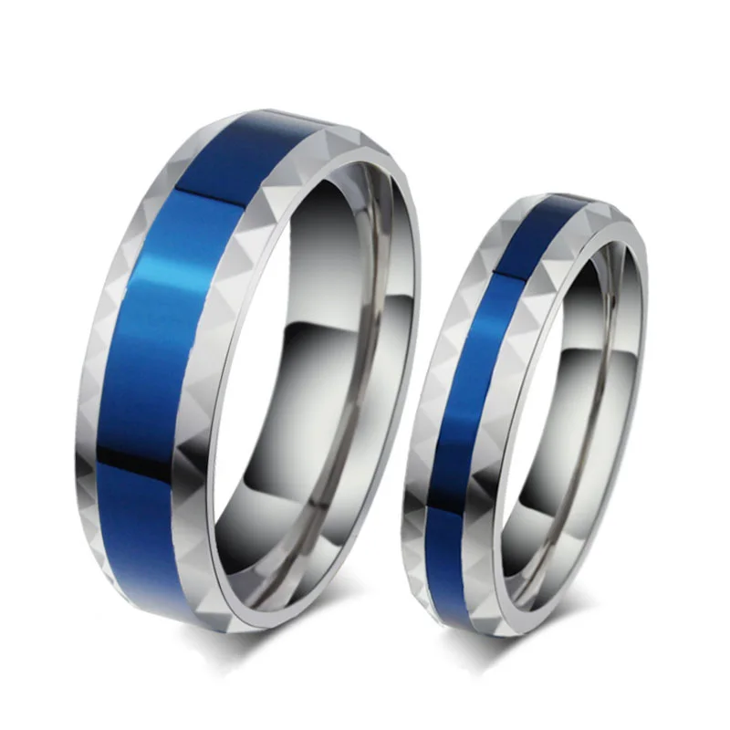 Romantic Lover Ring for Women Men Stainless Steel Couple Ring Highly Polished Blue Enamel Titanium Wedding Ring Wholesale
Romantic Lover Ring for Women Men Stainless Steel Couple Ring Highly Polished Blue Enamel Titanium Wedding Ring Wholesale