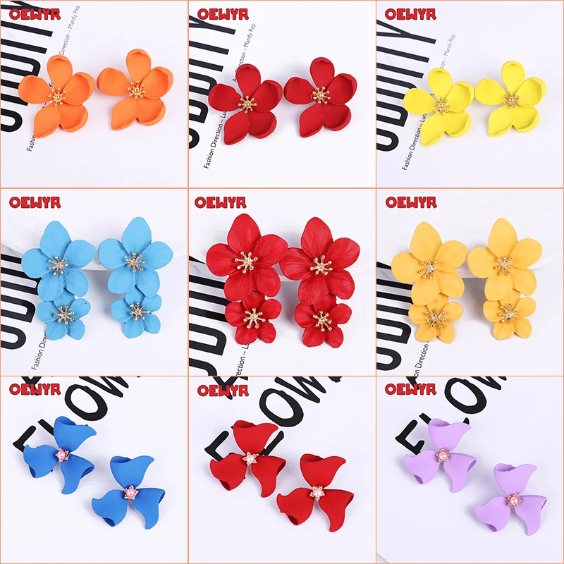 2019 Fashion Woman Earrings Boho Metal Colorful Flower Earring Summer Big Dangling Korean Jewelry Long Trendy Red Accessory ZA
2019 Fashion Woman Earrings Boho Metal Colorful Flower Earring Summer Big Dangling Korean Jewelry Long Trendy Red Accessory ZA