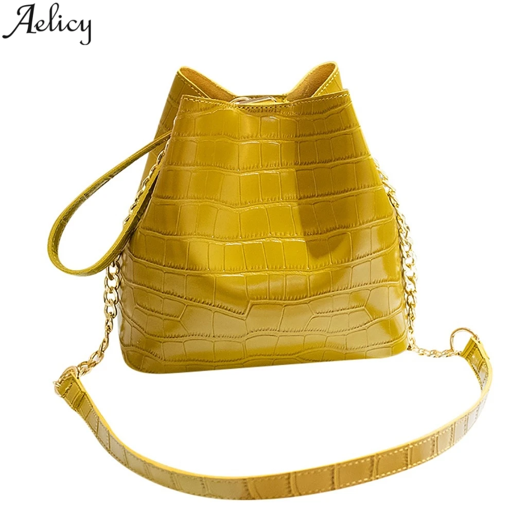 Aelicy Women Fashion Alligator Fresh Color Solid Bucket Bag Lady Stylish Shoulder Bag Hot Sales Handbag Pu Leather Messenger Bag
Aelicy Women Fashion Alligator Fresh Color Solid Bucket Bag Lady Stylish Shoulder Bag Hot Sales Handbag Pu Leather Messenger Bag