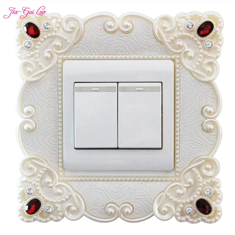European creative switch protection cover acrylic switch stickers decorative wall stickers living room outlet L003
European creative switch protection cover acrylic switch stickers decorative wall stickers living room outlet L003