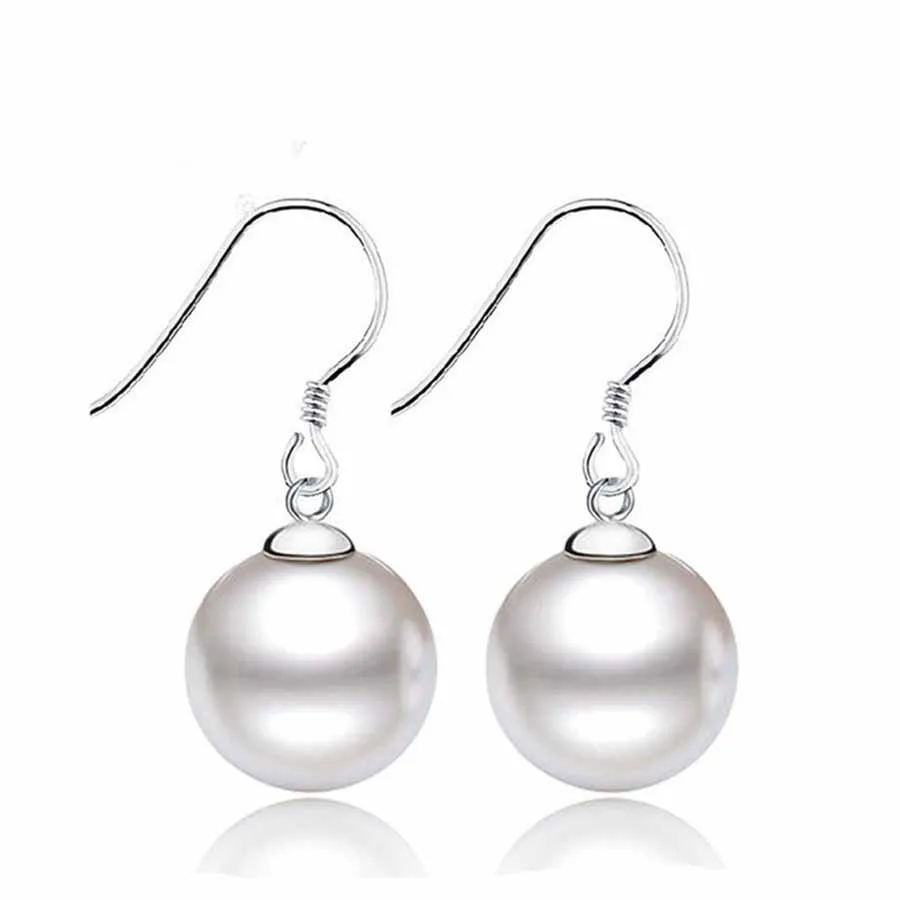 10mm Freshwater Pearl Earrings Fashion Jewelry Silver Drop Earrings for Women Super Deal With Gift Box 2018 New
10mm Freshwater Pearl Earrings Fashion Jewelry Silver Drop Earrings for Women Super Deal With Gift Box 2018 New