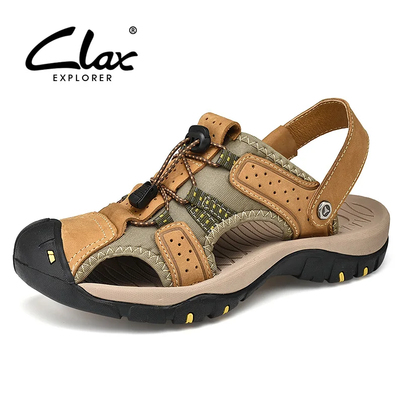CLAX Mens Sandals 2019 Summer Leather Sandals Male Breathable Casual Shoe Soft Man Walking Footwear Big Size
CLAX Mens Sandals 2019 Summer Leather Sandals Male Breathable Casual Shoe Soft Man Walking Footwear Big Size