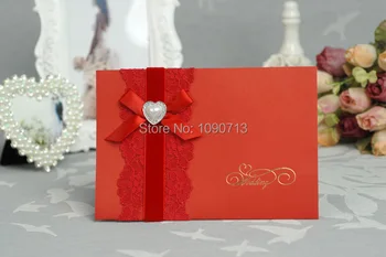 Free Shipping 40 X High Quality Red Lace Wedding Invitation Personalized & Customized Printing Wedding Invitations Cards
Free Shipping 40 X High Quality Red Lace Wedding Invitation Personalized & Customized Printing Wedding Invitations Cards