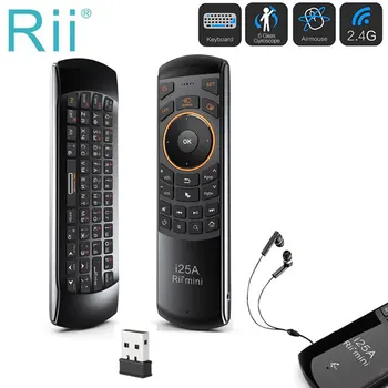 2.4Ghz Wireless Fly Air mouse Remote Control Rii i25A Russian/English Keyboard Mini with IR Learning function for Android TV Box
2.4Ghz Wireless Fly Air mouse Remote Control Rii i25A Russian/English Keyboard Mini with IR Learning function for Android TV Box