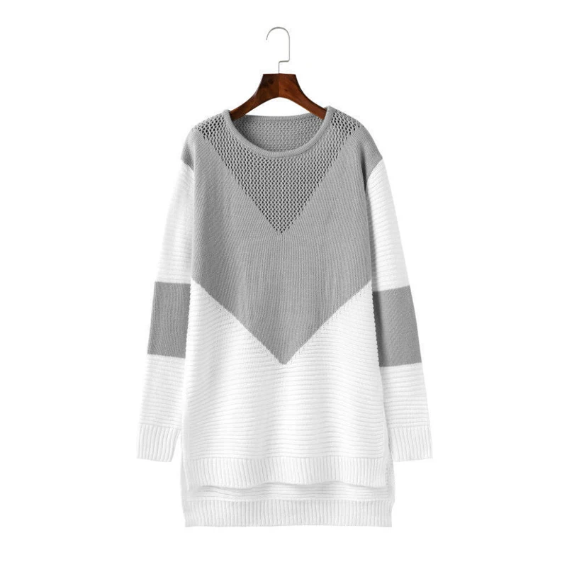 Patchwork Sweater for Women Autumn Winter Long Sleeve Casual Loose O-Neck Pullover Jumper 2XL 6Q0498
Patchwork Sweater for Women Autumn Winter Long Sleeve Casual Loose O-Neck Pullover Jumper 2XL 6Q0498