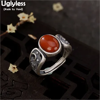 Uglyless 100% Real 925 Sterling Silver Ethnic Finger Rings for Women Thai Silver Vines Open Ring Vintage Oval Agate Fine Jewelry
Uglyless 100% Real 925 Sterling Silver Ethnic Finger Rings for Women Thai Silver Vines Open Ring Vintage Oval Agate Fine Jewelry
