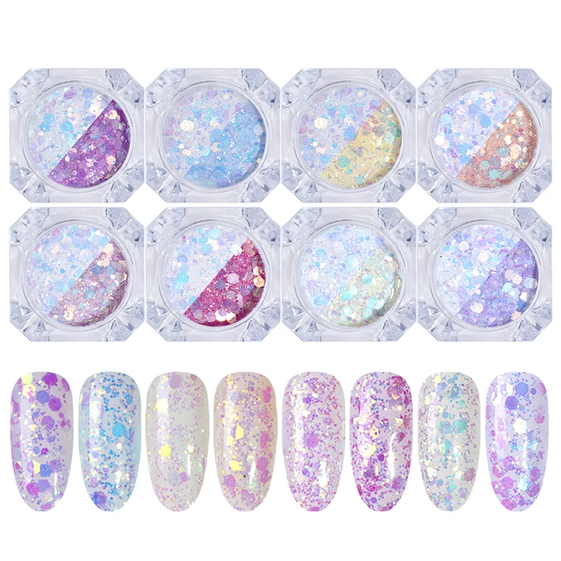Nail Glitter Powder Colorful Yellow Purple Light Color Changing Nail Glitter Sequins Mixed Nail Flakes Nail Art 3D Decoration
Nail Glitter Powder Colorful Yellow Purple Light Color Changing Nail Glitter Sequins Mixed Nail Flakes Nail Art 3D Decoration