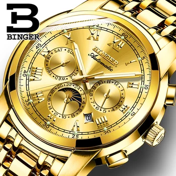 Switzerland Automatic Mechanical Watch Men Binger Luxury Brand Men's Watches Sapphire Clock Waterproof relogio masculino B1178-7
Switzerland Automatic Mechanical Watch Men Binger Luxury Brand Men's Watches Sapphire Clock Waterproof relogio masculino B1178-7