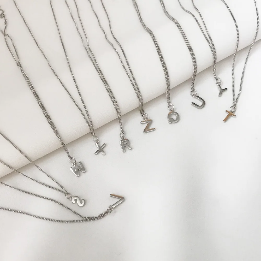 Amaiyllis 925 sterling silver Charms English Alphabet Clavicle Necklace Pendants Personalized Choker Necklaces Female Jewelry
Amaiyllis 925 sterling silver Charms English Alphabet Clavicle Necklace Pendants Personalized Choker Necklaces Female Jewelry