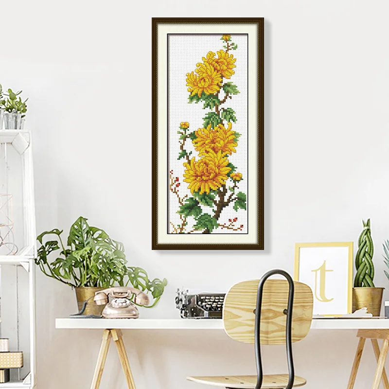Embroidery Kits,chrysanthemum,Chinese cross stitch,Needlework DIY,11CT Printing Cross-Stitch Sets,Romantic Story Embroidery 0051
Embroidery Kits,chrysanthemum,Chinese cross stitch,Needlework DIY,11CT Printing Cross-Stitch Sets,Romantic Story Embroidery 0051