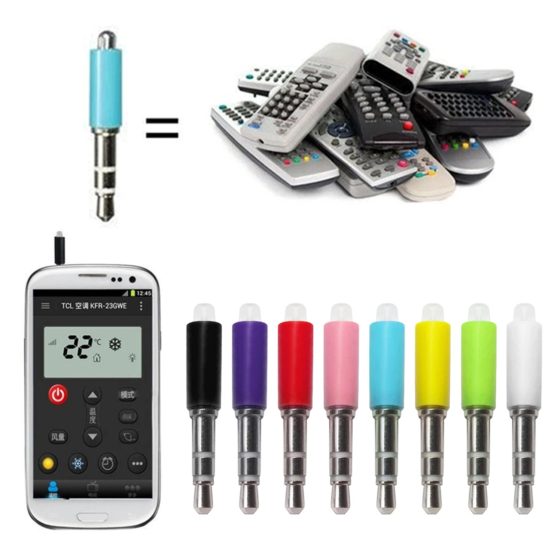 New Fashion3.5mm Mini Mobile Phone Smart Infrared IR Transmitter Remote Jack Plug Control For Air Conditioner Smart Home Emitter
New Fashion3.5mm Mini Mobile Phone Smart Infrared IR Transmitter Remote Jack Plug Control For Air Conditioner Smart Home Emitter