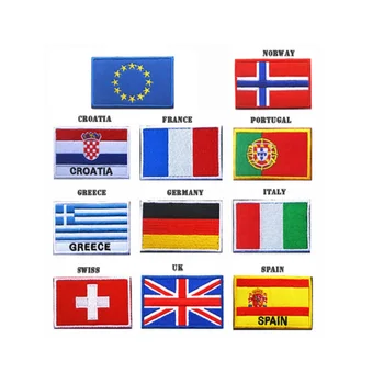 30pcs/lot 3D embroidery patches EU member Iraq/Canada/Italy/Britain/Greece/Brazil/Portugal/Germany/France/Spain flag patches
30pcs/lot 3D embroidery patches EU member Iraq/Canada/Italy/Britain/Greece/Brazil/Portugal/Germany/France/Spain flag patches