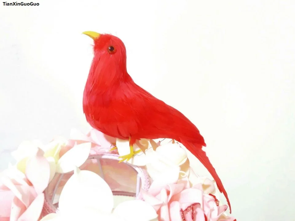 about 22cm simulation bird hard model red feathers bird prop,garden decoration s1406
about 22cm simulation bird hard model red feathers bird prop,garden decoration s1406
