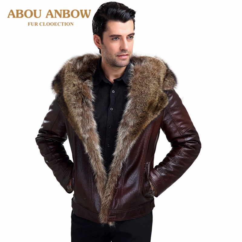 Fashion 2018 New Arrival Fur Coat With Natural Fur Lining Men Winter Warm Long Sleeve Plus Size Brown Business Casual Overcoat
Fashion 2018 New Arrival Fur Coat With Natural Fur Lining Men Winter Warm Long Sleeve Plus Size Brown Business Casual Overcoat
