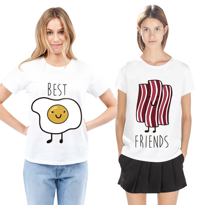 BFF Hamburger Chips Eggs Best Friends Forever T Shirt Women Homme Summer Tops T-shirt Plus Size Casual Tee Women Clothing
BFF Hamburger Chips Eggs Best Friends Forever T Shirt Women Homme Summer Tops T-shirt Plus Size Casual Tee Women Clothing