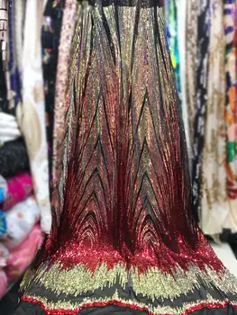 Red Gold Nigerian Lace Fabric for Wedding French Lace / High Quality African Laces Fabric Net 2019 Tulle with Sequins Wedding
Red Gold Nigerian Lace Fabric for Wedding French Lace / High Quality African Laces Fabric Net 2019 Tulle with Sequins Wedding