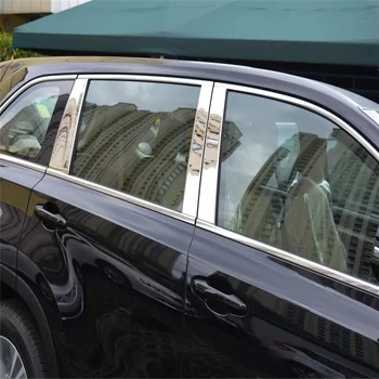 WELKINRY car auto cover styling for Toyota Highlander Kluger XU50 2014-2017 stainless steel window middle column pillar cap trim
WELKINRY car auto cover styling for Toyota Highlander Kluger XU50 2014-2017 stainless steel window middle column pillar cap trim