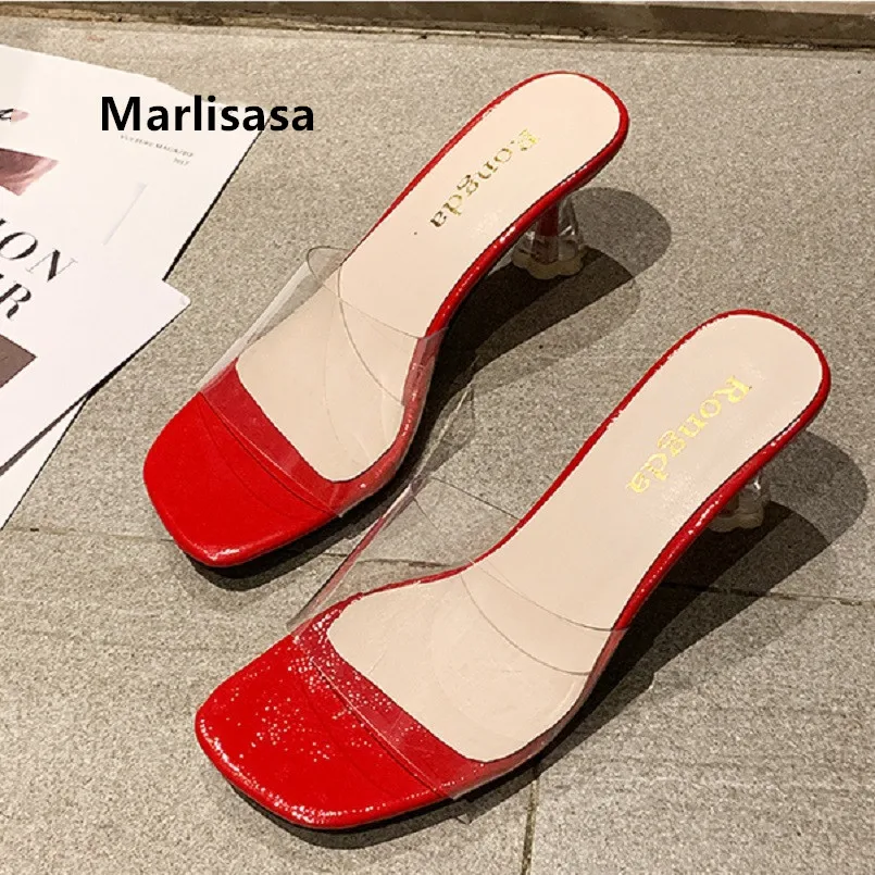 Marlisasa Women Cute Sweet Red Slip on High Heel Sandals Lady Casual Transparent Sandals Cool Spring Summer Sandals F5447
Marlisasa Women Cute Sweet Red Slip on High Heel Sandals Lady Casual Transparent Sandals Cool Spring Summer Sandals F5447