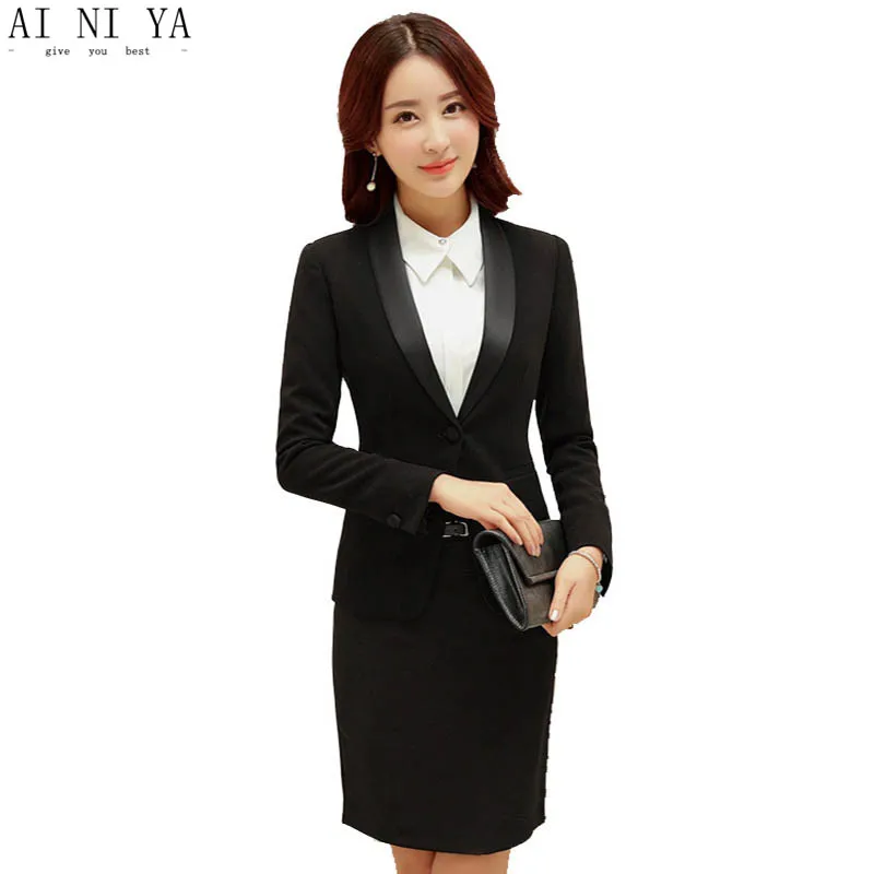 Women Skirt Suits Autumn Winter Professional Business Work Suits With 2 Pieces Jackets + Skirt Female Office Solid Suits Blazers
Women Skirt Suits Autumn Winter Professional Business Work Suits With 2 Pieces Jackets + Skirt Female Office Solid Suits Blazers