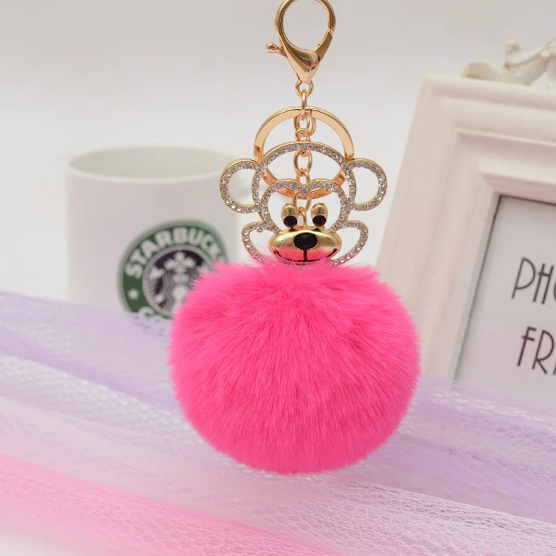 Free Shipping Fluffy Imitated Monkey Rabbit Fur Ball Keychain Car Key Chain Ring Decoration For Purse Bag EH703
Free Shipping Fluffy Imitated Monkey Rabbit Fur Ball Keychain Car Key Chain Ring Decoration For Purse Bag EH703