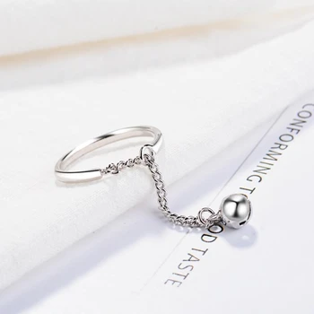 Korea Hollow Bells Simple Wild Tassel 925 Sterling Silver Temperament Personality Fashion Female Resizable Opening Rings SRI217
Korea Hollow Bells Simple Wild Tassel 925 Sterling Silver Temperament Personality Fashion Female Resizable Opening Rings SRI217