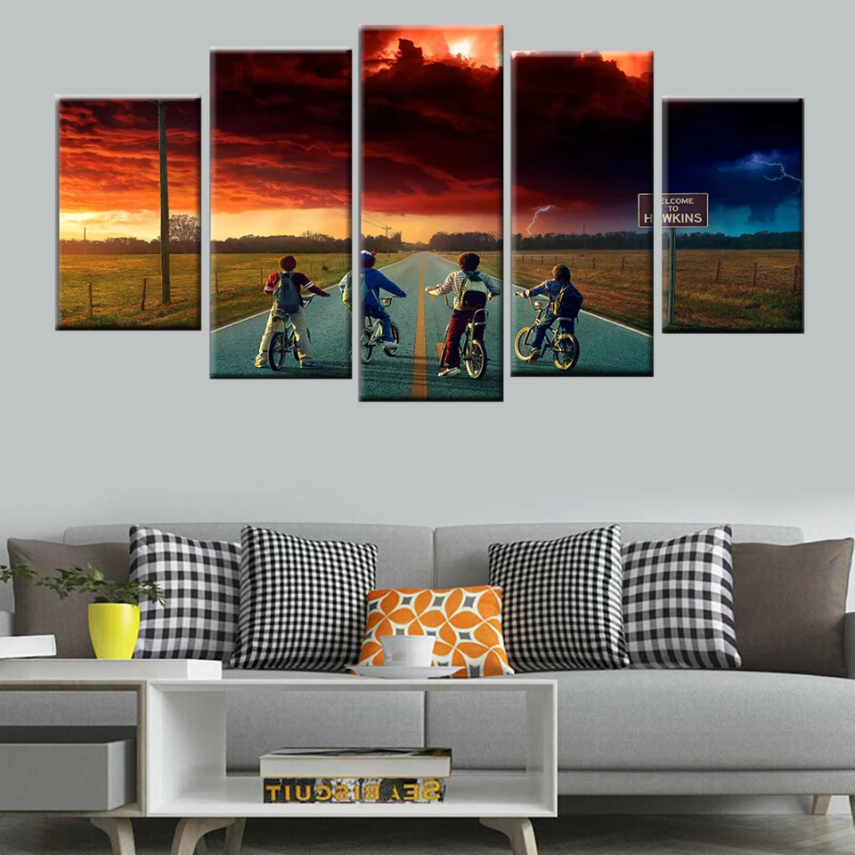 5 piece wall art sunrise bike kids landscape art wall poster canvas painting Nordic poster print home decoration picture
5 piece wall art sunrise bike kids landscape art wall poster canvas painting Nordic poster print home decoration picture