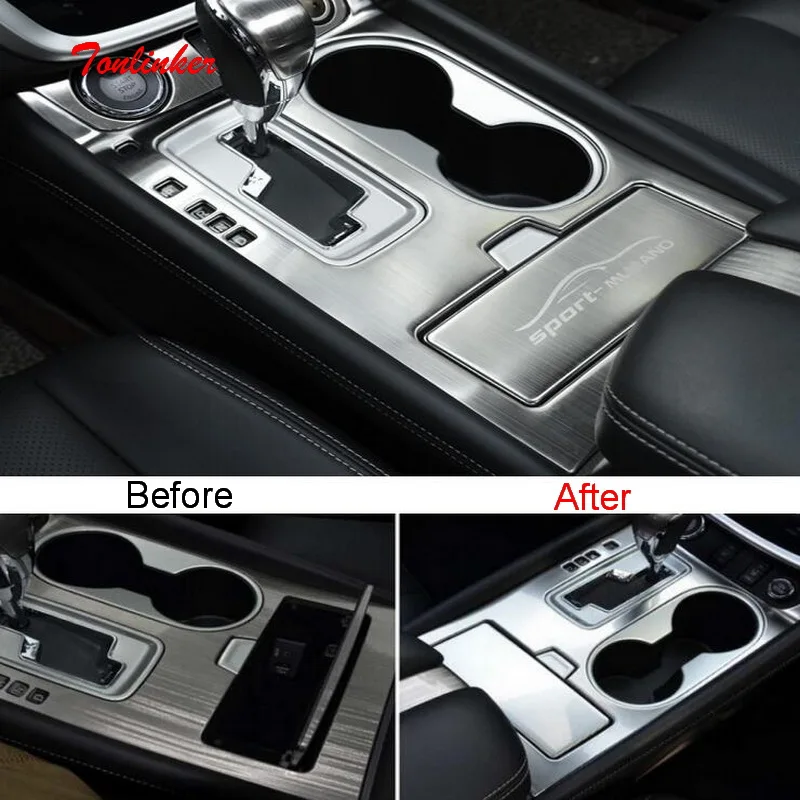 Tonlinker Interior Gear/Watercup Position Cover Sticker for Nissan Murano 2015-18 Car styling 2PCS Stainless steel Cover sticker
Tonlinker Interior Gear/Watercup Position Cover Sticker for Nissan Murano 2015-18 Car styling 2PCS Stainless steel Cover sticker