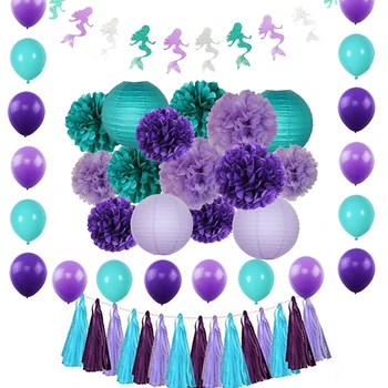 1Set Mermaid Theme Party Room Decorations Girl Favor Princess Birthday Prom Party Supplies Flag Lantern for Wedding Party Decor 
1Set Mermaid Theme Party Room Decorations Girl Favor Princess Birthday Prom Party Supplies Flag Lantern for Wedding Party Decor