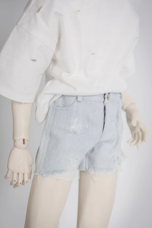 Одежда для кукол BJD подходит 1/3 и 1/4 MSD Джинсовые штаны с дырками 2 цвета | Игрушки