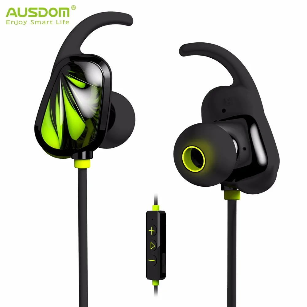 

AUSDOM SP007 Bluetooth Earphone V4.1 Bluetooth Airpods Wireless Sport Running Headset With Mic for iPhone Xiaomi Samsung MP3