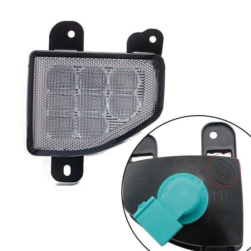 Led Rear Bumper Tail Light For Jeep Wrangler JL 2018 2019 Smoke Len Rear Bumper Reflector Fog Brake Warn Light未标题-5