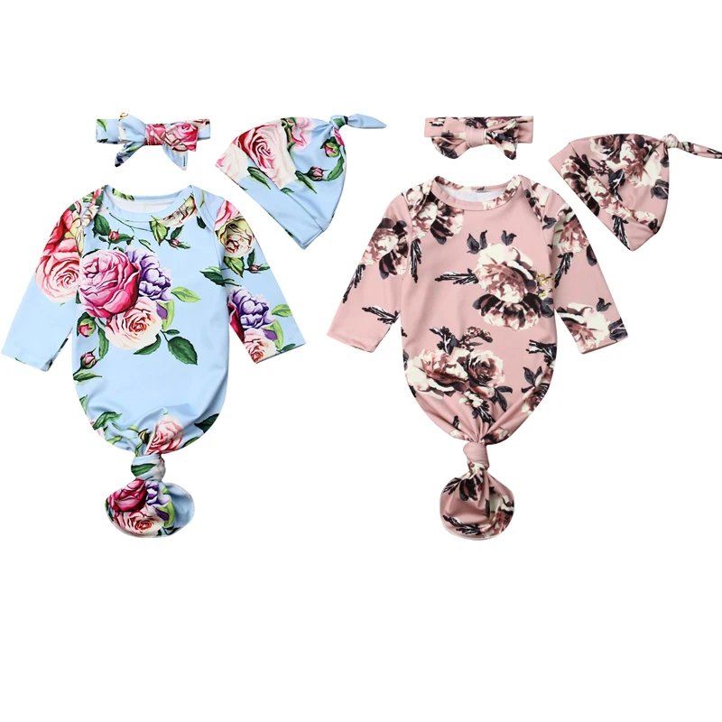 Newborn Infant Kids Baby Girls Boys 3pcs Sleeping Bags Long Sleeve Flowers Romper+Headband+Hats
Newborn Infant Kids Baby Girls Boys 3pcs Sleeping Bags Long Sleeve Flowers Romper+Headband+Hats