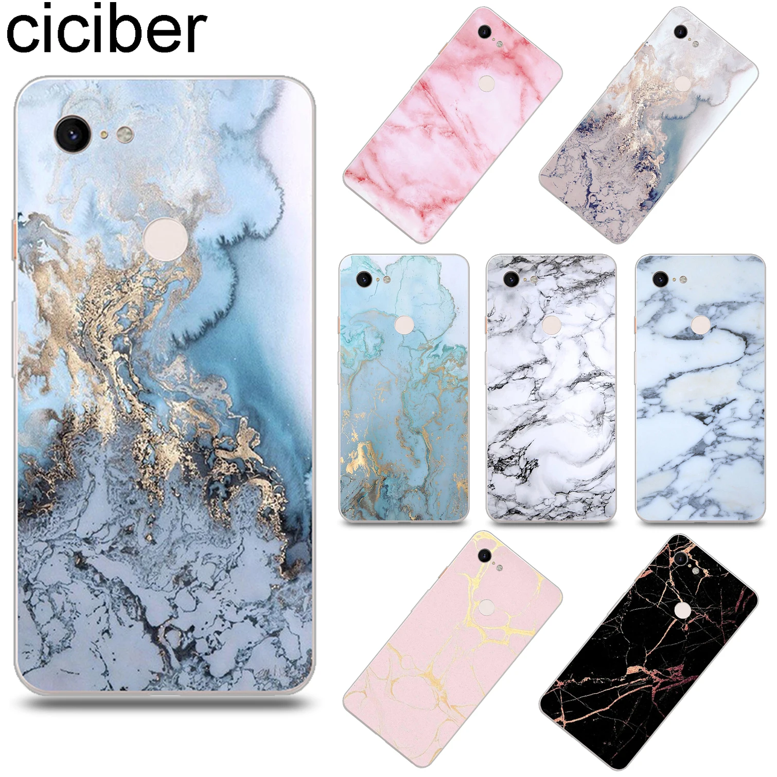 ciciber Natural Colored Marble Cover Funda for Google Pixel 3 3XL Soft Silicone Phone Case for Google Pixel 2 2XL Capinha Capa
ciciber Natural Colored Marble Cover Funda for Google Pixel 3 3XL Soft Silicone Phone Case for Google Pixel 2 2XL Capinha Capa