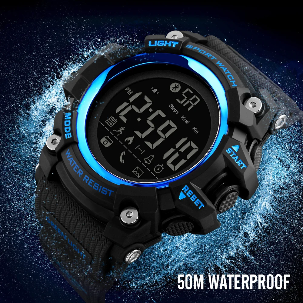 SKMEI Smart Watch Men Fashion Sport Watches Bluetooth Pedometer Calorie Top Luxury Brand Digital Wristwatch Relogio Masculino
SKMEI Smart Watch Men Fashion Sport Watches Bluetooth Pedometer Calorie Top Luxury Brand Digital Wristwatch Relogio Masculino