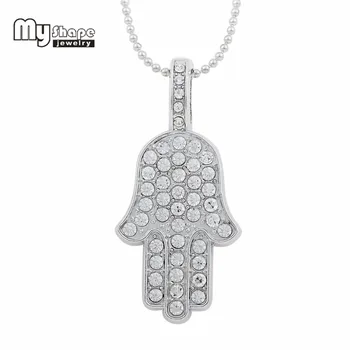 My Shape Hamsa Hand Pendant Necklace Jewelry White Crystal Stones Necklaces With Ball Chain Rhodium Plated Lead Nickel Free
My Shape Hamsa Hand Pendant Necklace Jewelry White Crystal Stones Necklaces With Ball Chain Rhodium Plated Lead Nickel Free