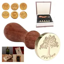 7pcs Selo Selo E Conjunto Vara Diversiform de Cera Selo Do Vintage Selos de Vedação Substituível Para Uso Envelope Carta de Porte(China)