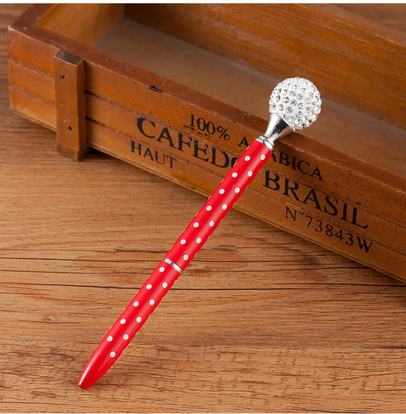 Kawaii Crystal Ball Pens Ballpen Fashion Girl 19 Carat Large Diamond Ballpoint Pens Pens For School Stationery Office Supplies 16