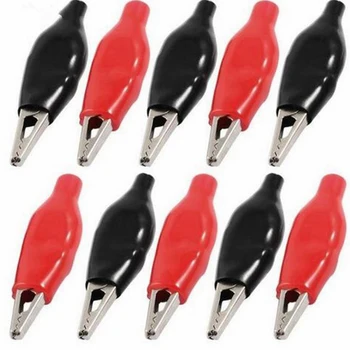 50pcs/lot 28mm Black and Red with Plastic Boot Metal Alligator Clip Crocodile Electrical Clamp for Testing Probe Meter
50pcs/lot 28mm Black and Red with Plastic Boot Metal Alligator Clip Crocodile Electrical Clamp for Testing Probe Meter