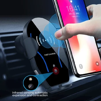 Gravity belt 10W car charger wireless QI car vent bracket for iphone Xs X 8 infrared sensor fast automatic charging wireless
Gravity belt 10W car charger wireless QI car vent bracket for iphone Xs X 8 infrared sensor fast automatic charging wireless