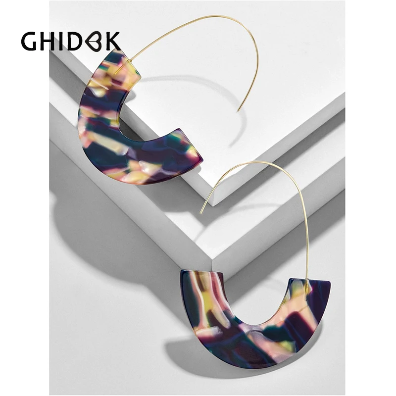 GHIDBK Lucite Acrylic Tortoise Hoop Earrings for Women Unique Minimalist Acetate Hoops Earrings Lightweight Geometric Earrings
GHIDBK Lucite Acrylic Tortoise Hoop Earrings for Women Unique Minimalist Acetate Hoops Earrings Lightweight Geometric Earrings