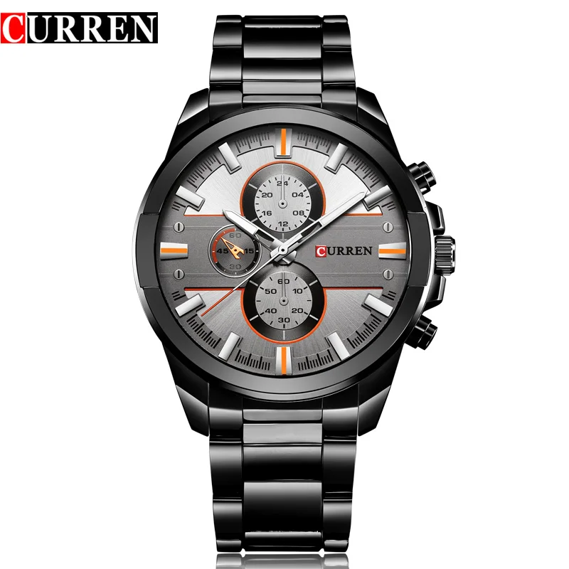 CURREN Brand Luxury Men's Watch Fashion Analog Sports Quartz Wrist Watch Stainless Steel Male Clock Horloges Mannens Saat
CURREN Brand Luxury Men's Watch Fashion Analog Sports Quartz Wrist Watch Stainless Steel Male Clock Horloges Mannens Saat