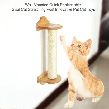 Wall-Mounted Cat Scratch Board Toy Sisal Post Cat Climbing Scratching Tree Cats Protecting Furniture Grind Claws Cat Scratcher
Wall-Mounted Cat Scratch Board Toy Sisal Post Cat Climbing Scratching Tree Cats Protecting Furniture Grind Claws Cat Scratcher