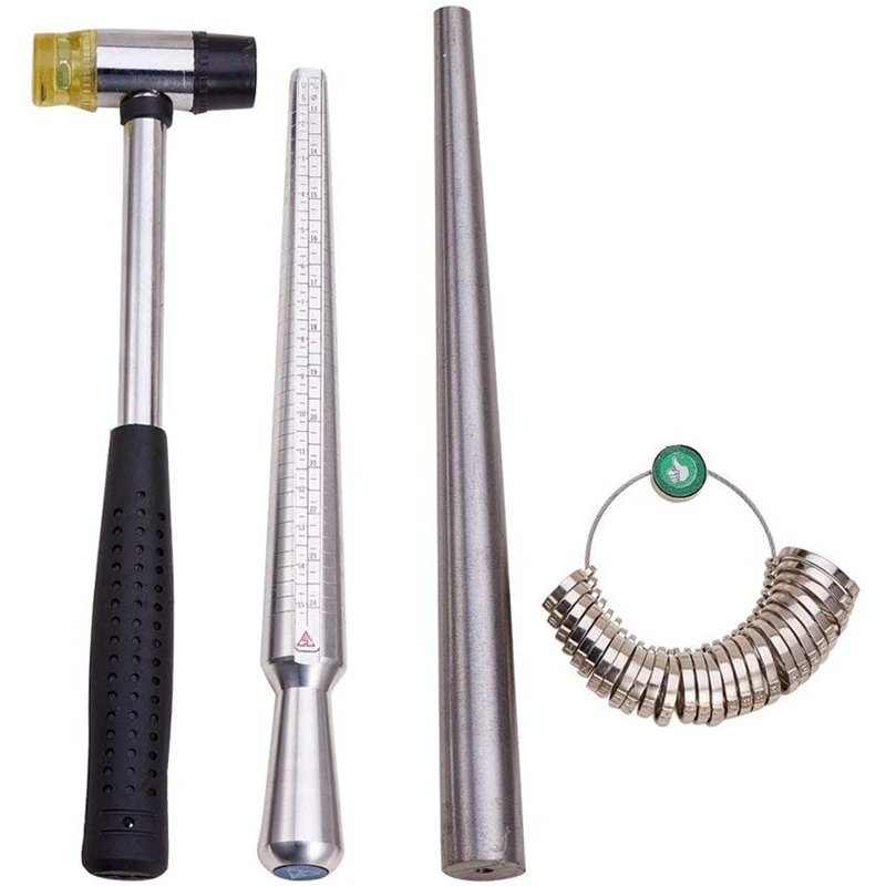 4 Sets Ring Mandrel Sizer Tool With Metal Mandrel Finger Sizing Measuring Stick Us 0-15 And Ring Sizer Guage Of 27 Pcs Circle
4 Sets Ring Mandrel Sizer Tool With Metal Mandrel Finger Sizing Measuring Stick Us 0-15 And Ring Sizer Guage Of 27 Pcs Circle